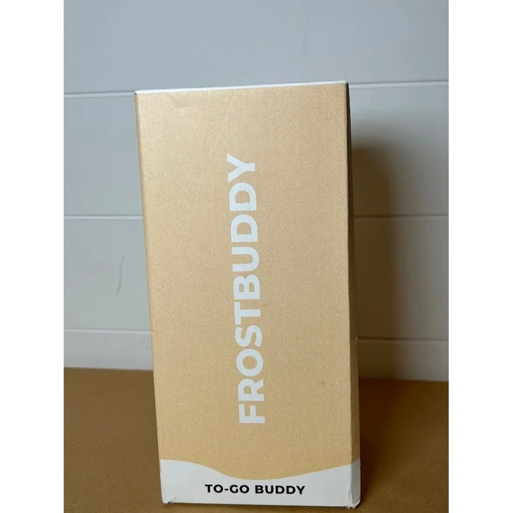 Frost Buddy To-Go Buddy Universal Cup Insulator Champagne Glitz Gold Glitter